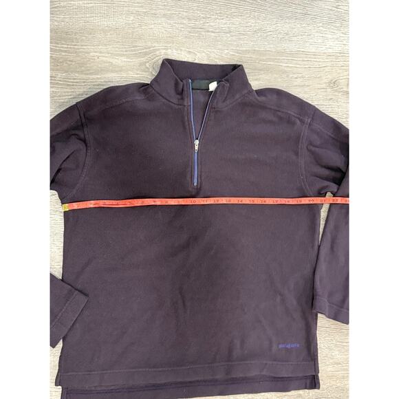 Patagonia Synchilla Jacket Womens Med Plum 1/4 Zip Pullover Fleece Lightweight - Picture 3 of 5